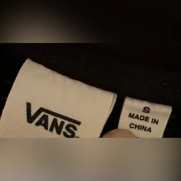 Vans off the wall since 1966 black pullover sweatshirt size small - Picture 3 of 6